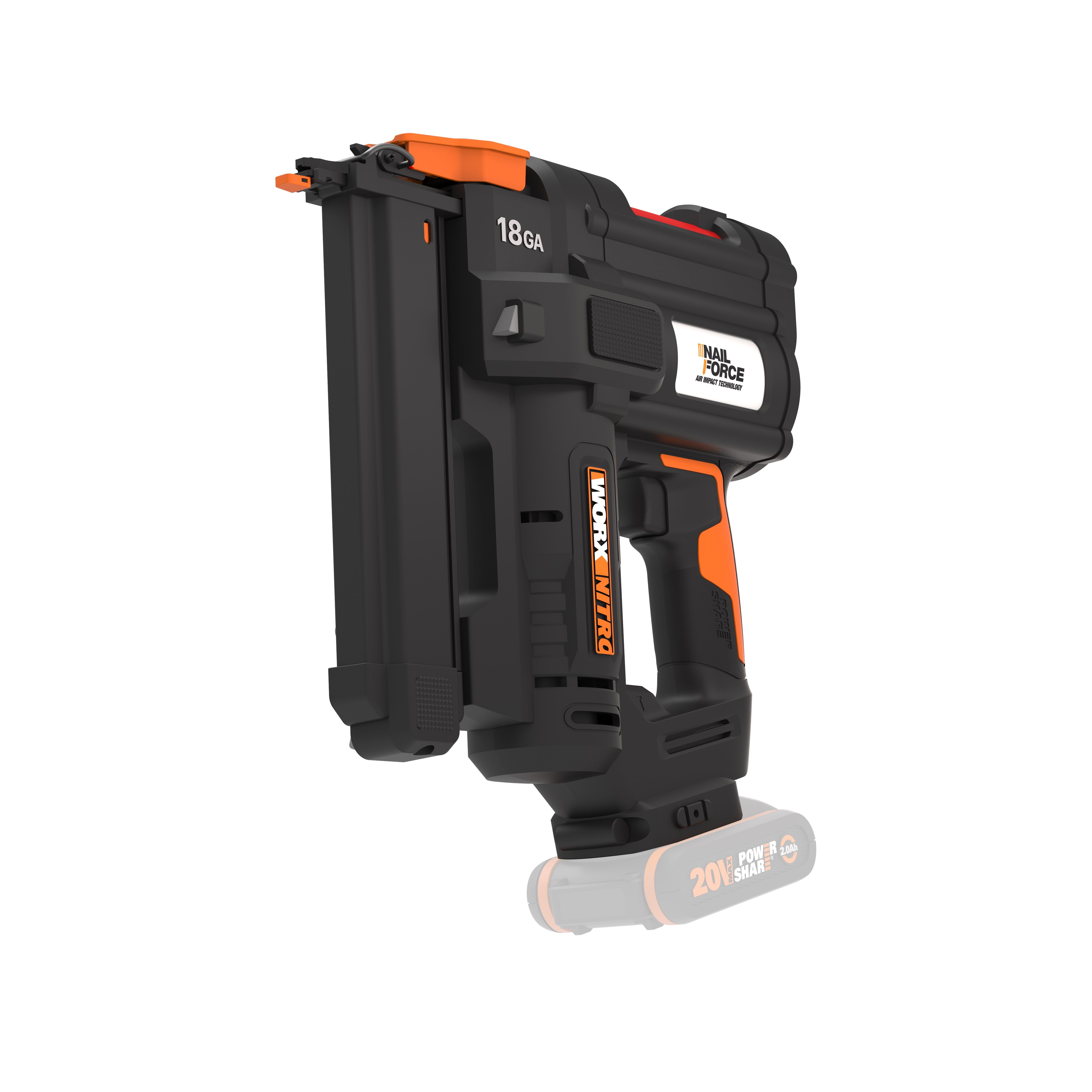 Worx WX844.9 - Grapadora de corona NITRO 20V (S/bat)